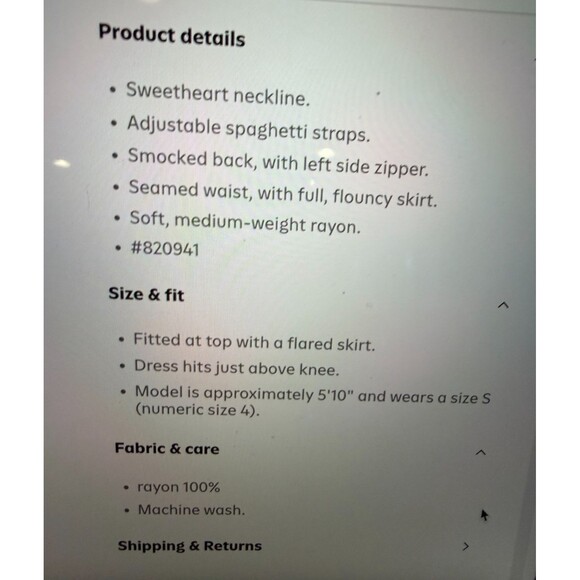 OLD NAVY Size XL Burgundy White Polka Dot Cami Fit & Flare Smocked Back Dress - Picture 15 of 16